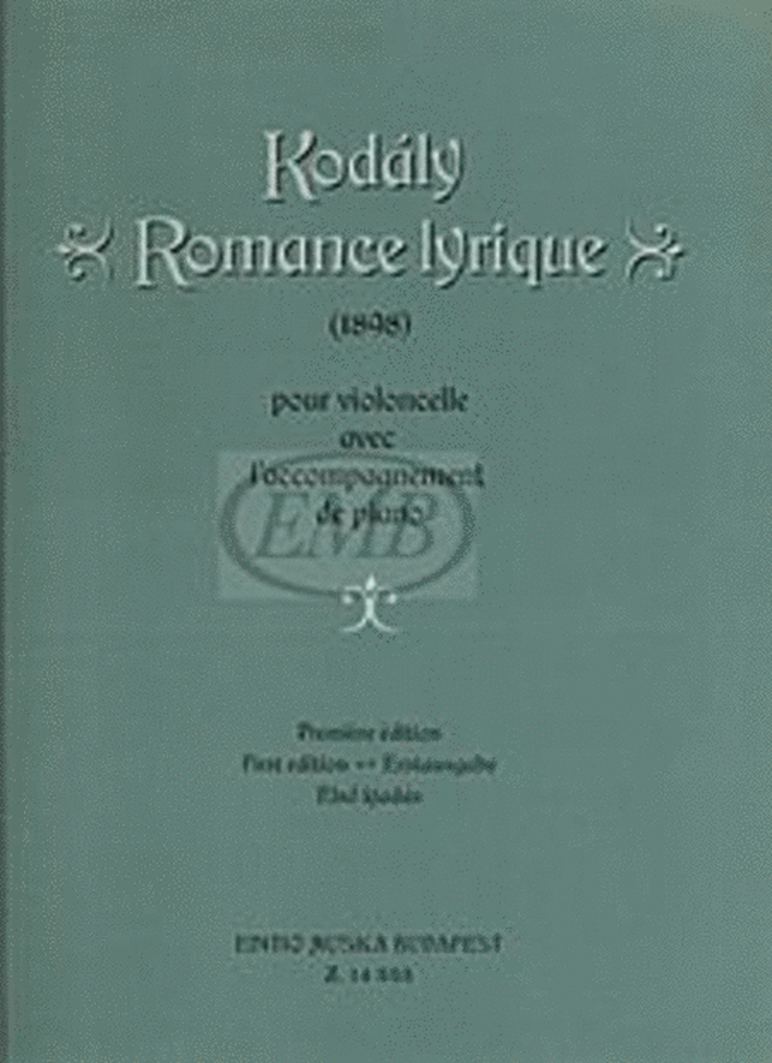 Romance Lyrique Cello / Piano