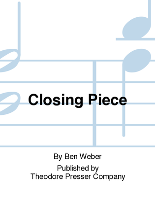 Book cover for Closing Piece