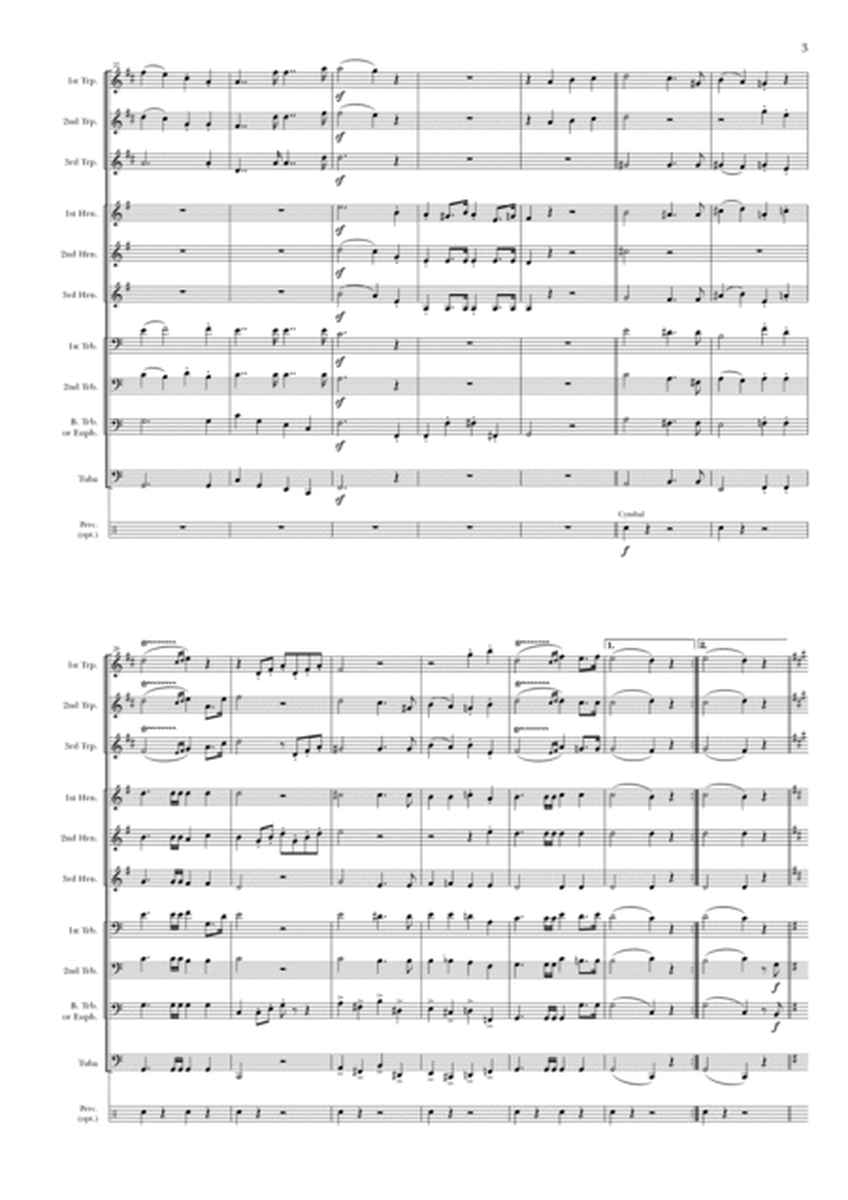 Wedding March from “A Midsummer Night's Dream” Op. 61 for Brass Ensemble