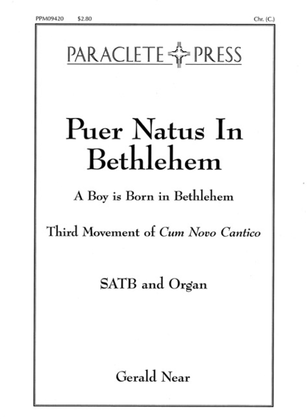 Book cover for Puer Natus In Bethlehem (3rd mvt. of Cum Novo Cantico)