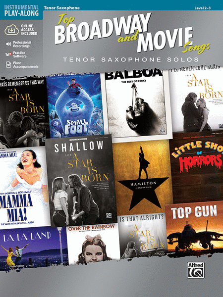 Top Broadway and Movie Songs Instrumental Solos (Tenor Saxophone)