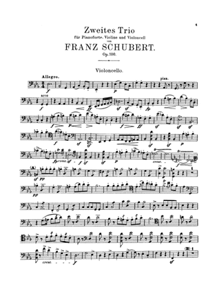 Book cover for Schubert: Trio No. 2 in E flat Major, Op. 100