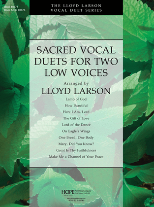Book cover for Sacred Vocal Duets for Two Low Voices