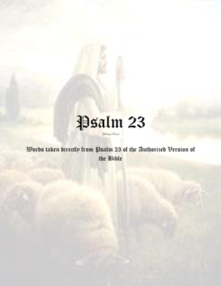 Book cover for Psalm 23