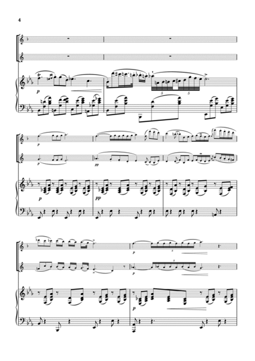 "Nocturne op.9-2" Piano Trio / tenor Sax & baritone Sax image number null