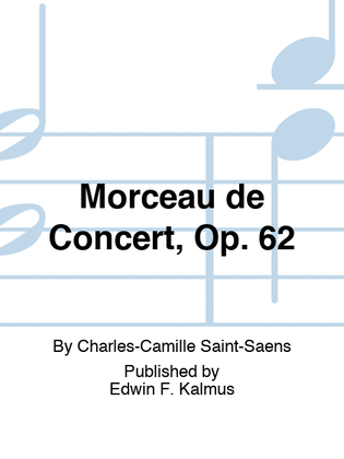 Book cover for Morceau de Concert, Op. 62