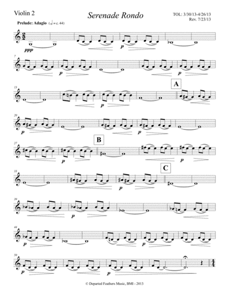 Serenade Rondo (2013) Violin 2 part