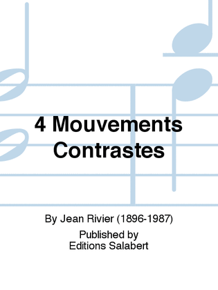 Book cover for 4 Mouvements Contrastes