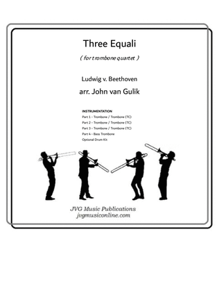 Book cover for Three Equali - Trombone Quartet