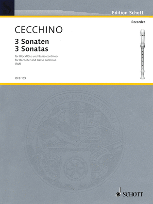 Book cover for 3 Sonatas