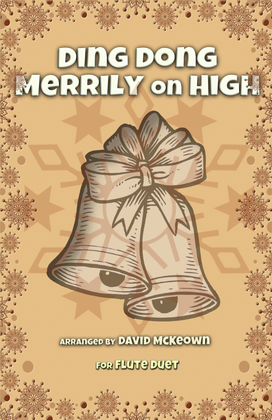 Book cover for Ding Dong Merrily on High, Jazz Style, for Flute Duet