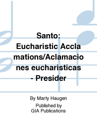 Book cover for Santo: A Bilingual Communion Rite / Un Rito Bilingüe de Comunión - Presider edition