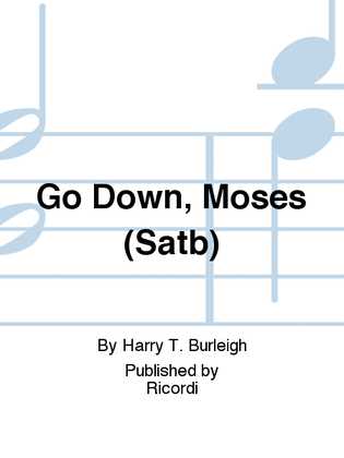 Book cover for Go Down, Moses (Satb)