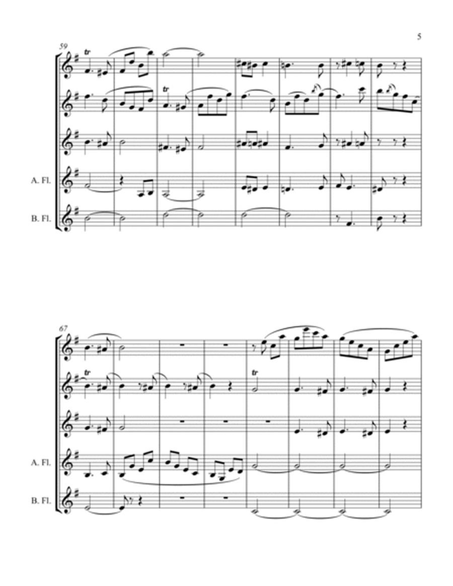 Romance from Op 22 for Flute Choir - 3 flutes, alto and bass image number null