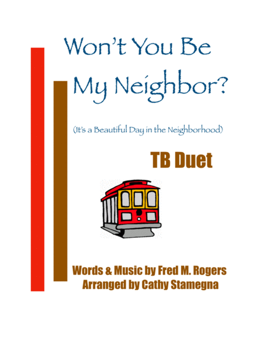 Won't You Be My Neighbor? - It's A Beautiful Day In The Neighborhood (TB Duet, Chords, Piano Acc.) image number null