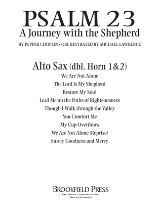 Book cover for Psalm 23 - A Journey With The Shepherd - Alto Sax (sub. Horn)