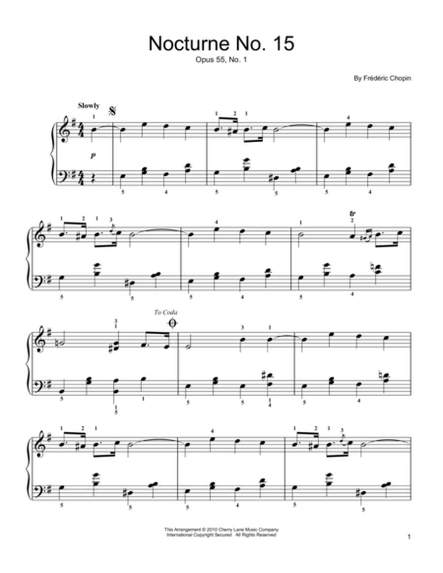 Nocturne Op. 15, No. 1