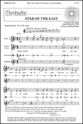 Star of the East (Choral Score)