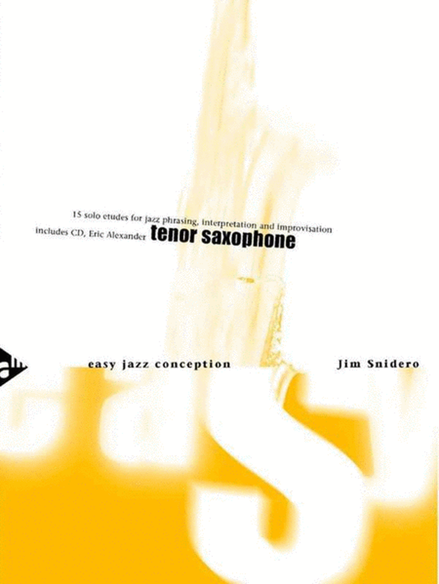 Easy Jazz Conception Tenor Sax Book/Online Audio