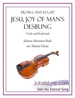 Book cover for Jesu, Joy of Man's Desiring (Viola and Keyboard)