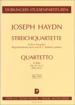 Streichquartett C-Dur op. 20 / 2