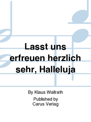 Book cover for Lasst uns erfreuen herzlich sehr, Halleluja