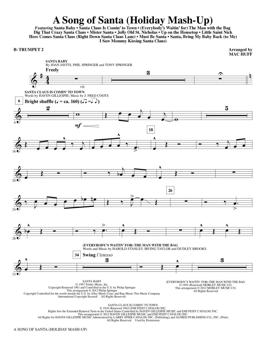 A Song Of Santa - Bb Trumpet 2