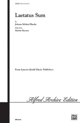 Book cover for Laetatus Sum