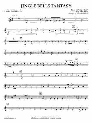 Jingle Bells Fantasy (arr. John Wasson) - Eb Alto Saxophone 2