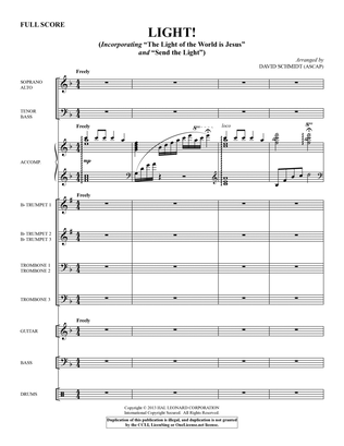 Book cover for Light! - Score