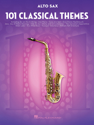 Book cover for 101 Classical Themes for Alto Sax