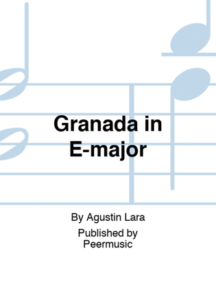 Book cover for Granada in E-major