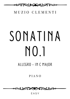 Book cover for Clementi - Allegro from Sonatina No.1 in C Major - Easy