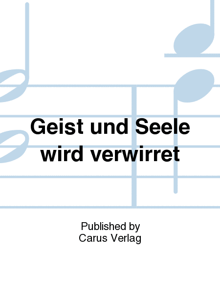 Soul and spirit are astounded (Geist und Seele wird verwirret)