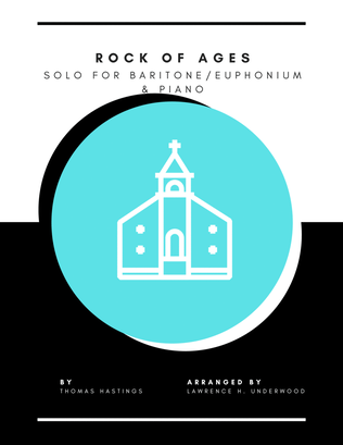 Book cover for Rock of Ages for Baritone/Euphonium