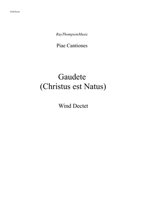 Book cover for Gaudeté - symphonic wind dectet