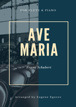 Book cover for Ave Maria, Franz Schubert, For Flute & Piano