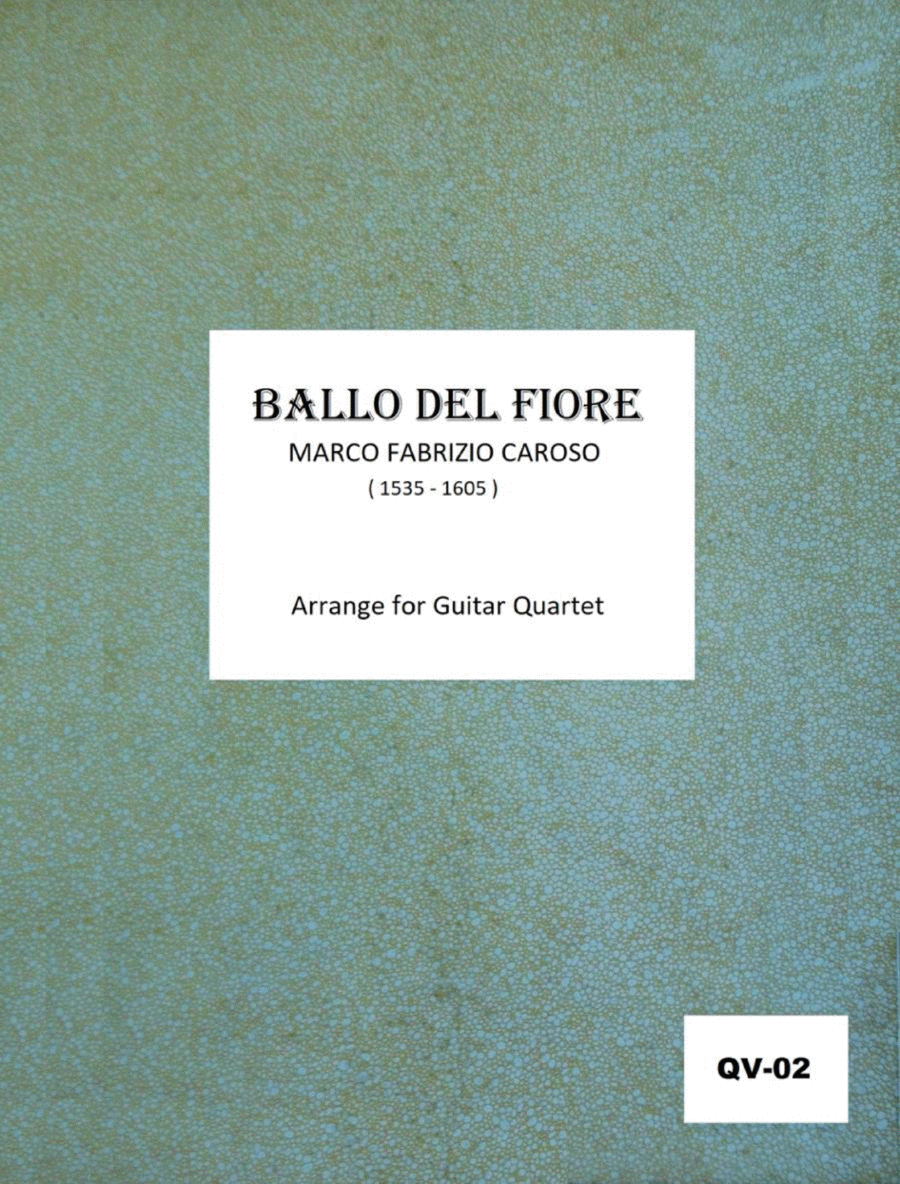 Ballo Dei Fiore [Guitar Quartet] - Score Only image number null