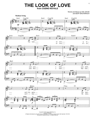 Book cover for The Look Of Love [Jazz version] (arr. Brent Edstrom)