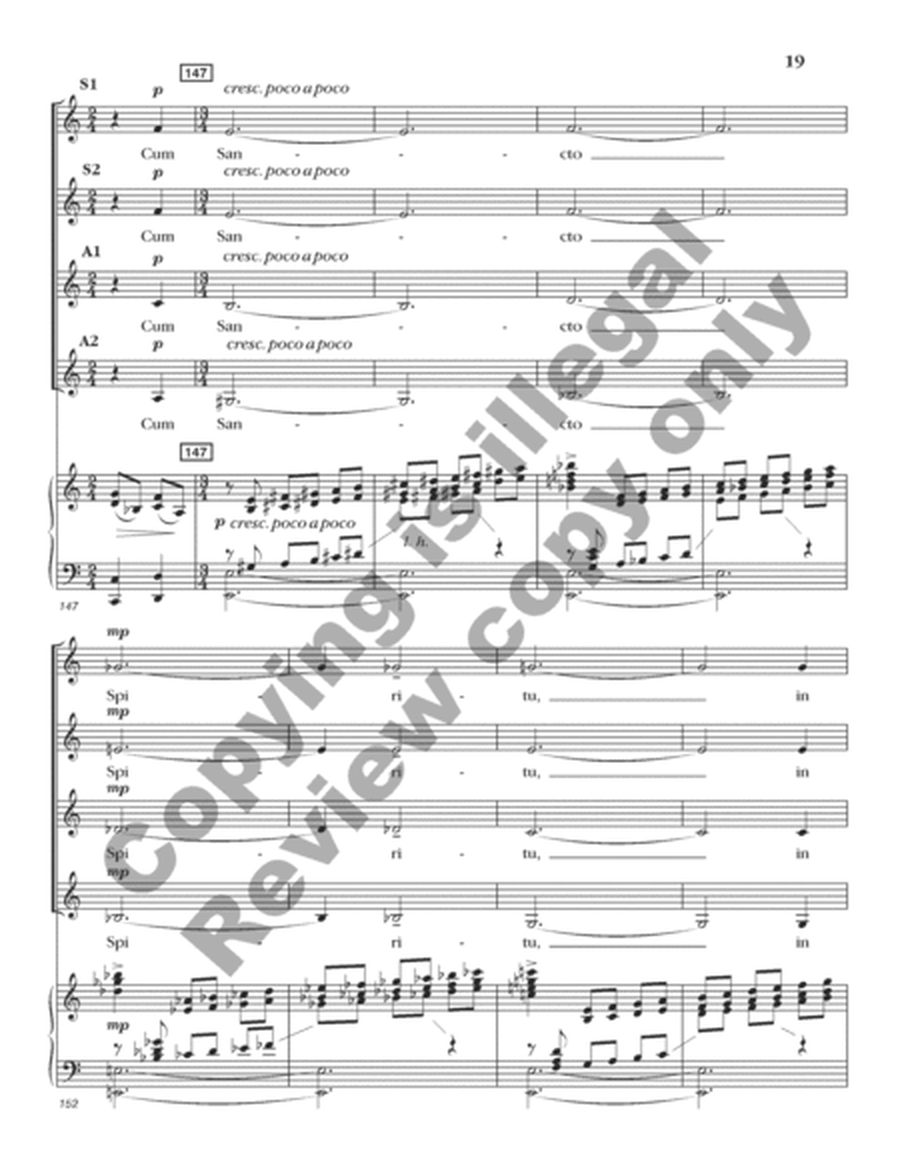 Gloria (Choral Score)