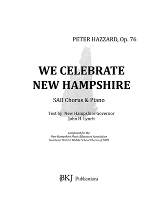 Book cover for We Celebrate New Hampshire