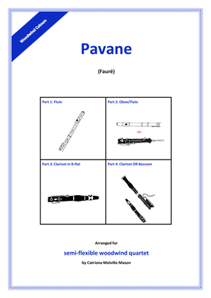 Book cover for Pavane (semi-flexible 4-part woodwind)