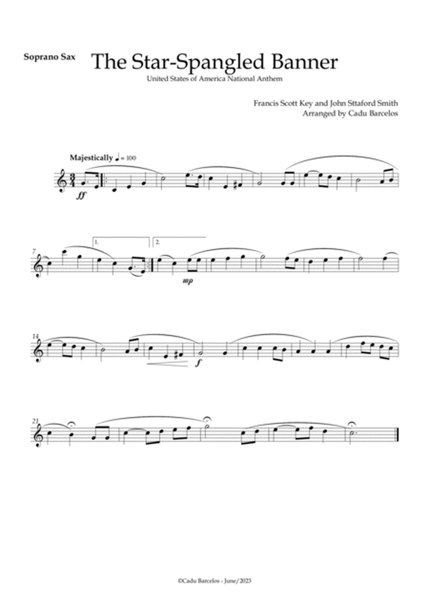 The Star-Spangled Banner - EUA Hymn (Sax Quartet) Piano image number null