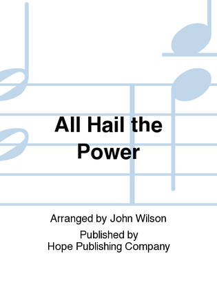 Book cover for All Hail the Power of Jesus' Name