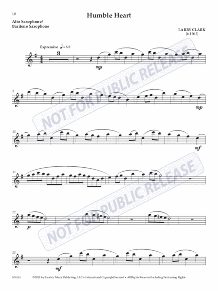 Accessible Solo Repertoire for Alto Saxophone or Baritone Saxophone image number null