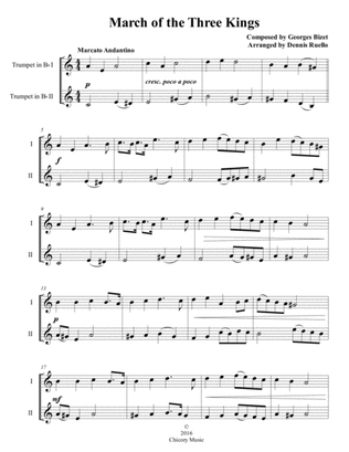 Book cover for March of the Three Kings - Trumpet Duet - Intermediate