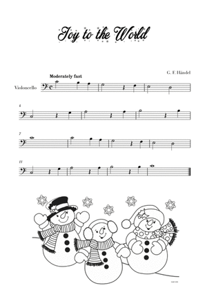 Book cover for Joy to the World - Very Easy/Beginner (for Cello)