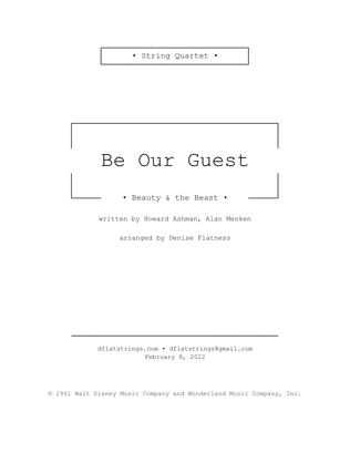 Book cover for Be Our Guest