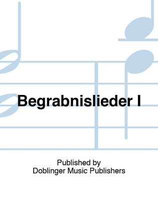 Book cover for Begrabnislieder I