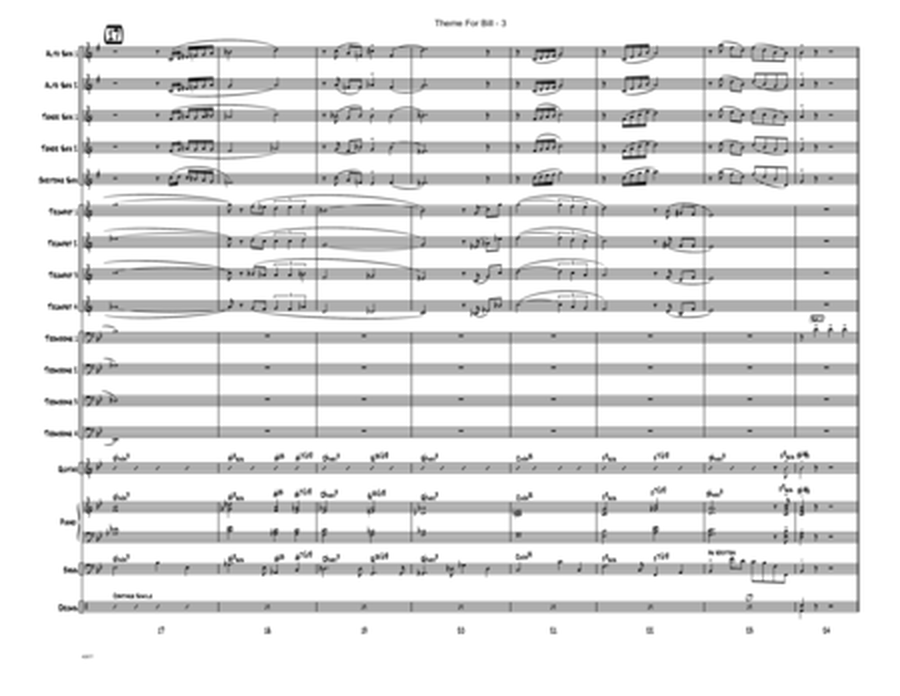 Theme For Bill - Full Score